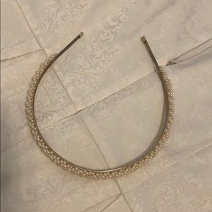 Beaded pearl headband
